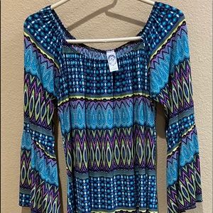 2Btogether geometric print tunic dress